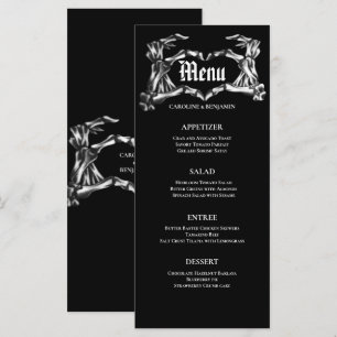 Elegant Halloween Wedding Menu