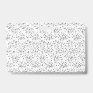 Elegant Hand-Drawn Botanical Design ID Badge
