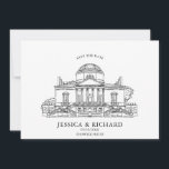 Elegant Hand Drawn Venue Chateau Illustration  Invitation<br><div class="desc">If you want,  I can draw an illustration your wedding venue manor for additional fee.
For more info contact me at savanammetsy@gmail.com</div>