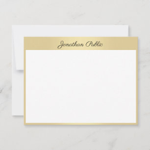 Elegant Hand Gold Script Personalised Template