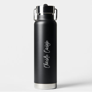 Elegant Hand Lettered Script Water Bottle