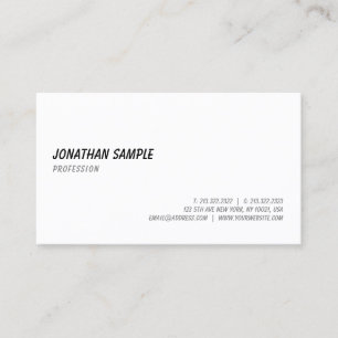 Elegant Hand Writing Script Text Font Template Business Card