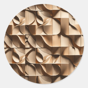 Elegant Handcrafted Sticakar Design - Artisanal Wo Classic Round Sticker