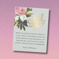 Elegant Handpainted Floral Budget Retirement