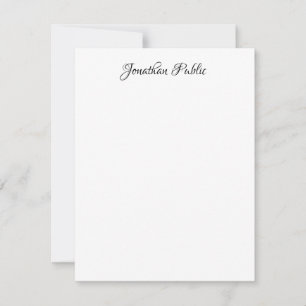 Elegant Handwritten Name Personalised Vertical Card