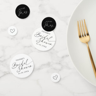 Elegant Handwritten Script Bridal Shower  Confetti