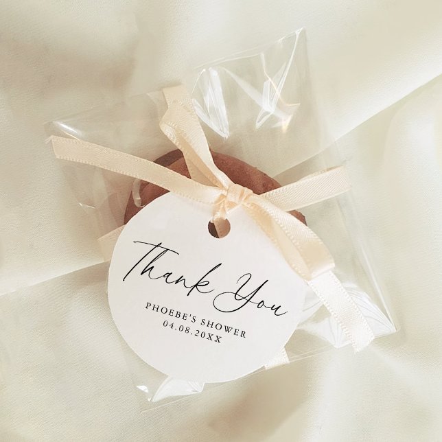 Elegant Handwritten Script Bridal Shower Favour Tags (Creator Uploaded)