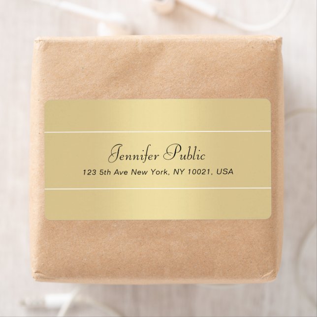 Elegant Handwritten Script Modern Gold White (Insitu)