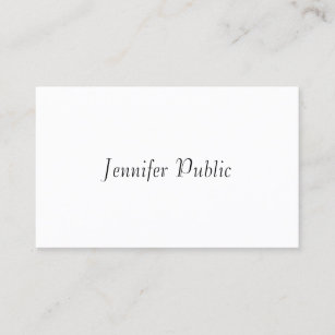 Elegant Handwritten Script Modern Simple Template Business Card