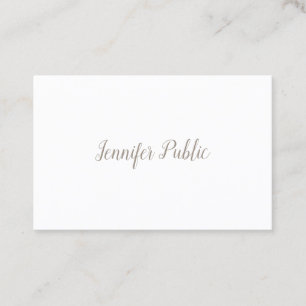 Elegant Handwritten Script Modern Smart Template Business Card