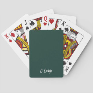 Elegant Handwritten Script Personalised Playing Cards