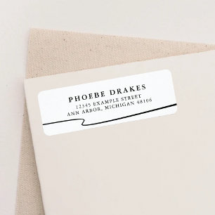 Elegant Handwritten Script Return Address Label