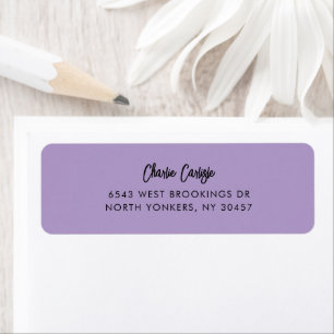 Elegant Handwritten Script Return Address  Label