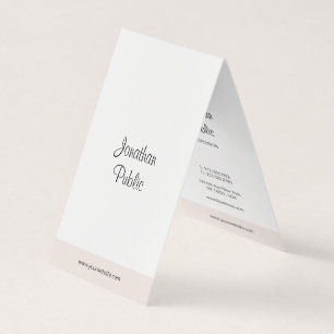 Elegant Handwritten Script Simple Modern Template Business Card