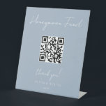 Elegant Handwritten Wedding Honeymoon Fund Sign<br><div class="desc">Use this elegant handwritten wedding sign at your couples shower or wedding reception to show your QR Code for monetary gifts.</div>