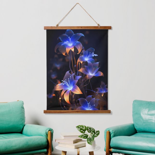 elegant Hanging Tapestry modern chic abstract (Living Room)