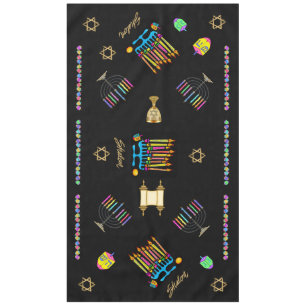 Elegant Hanukkah Chanukah Tablecover Tablecloth