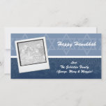 Elegant Hanukkah Photo Cards<br><div class="desc">Send Hanukkah wishes to family and friends with this Menorah photo card. Easy to customise with your own photo,  names,  etc and comes with an envelope.</div>