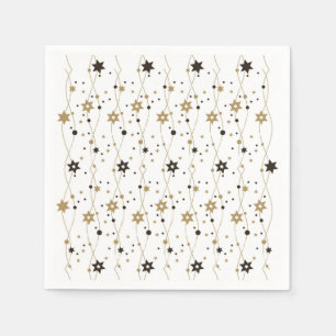 Elegant Hanukkah Stars Napkin