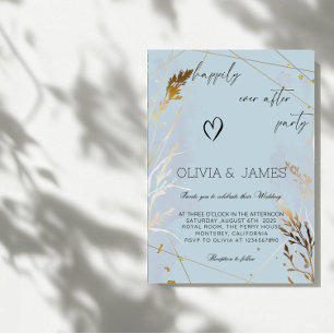 Elegant "Happily Ever After Party" Wedding Party Invitation