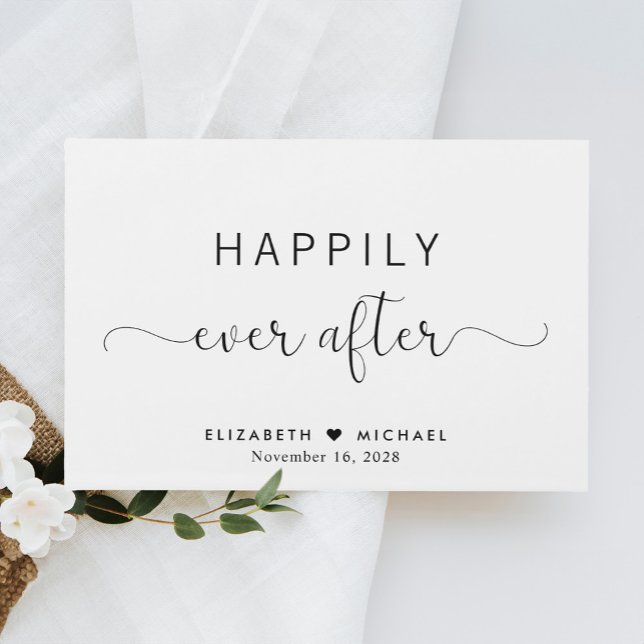 Elegant Happily Ever After Wedding Guest Book (Creator Uploaded)