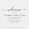Elegant Happily Ever After Wedding Welcome Frosted