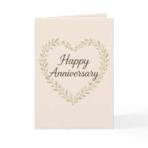 "Elegant Happy Anniversary Card"