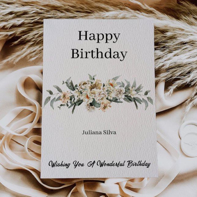 Elegant Happy Birthday Card (Elegant Happy Birthday Card)