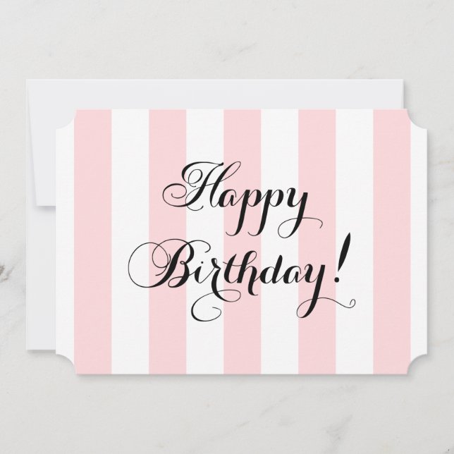 Elegant Happy Birthday Card (Front)