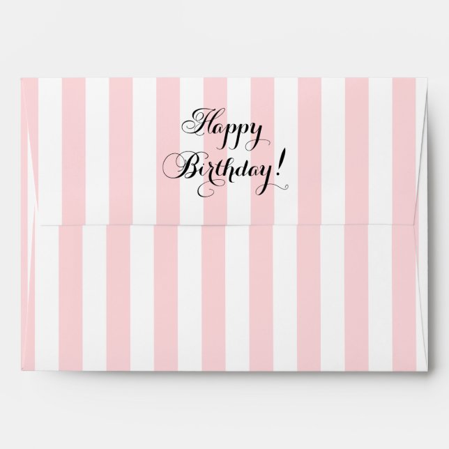 Elegant Happy Birthday Envelope (Back (Top Flap))