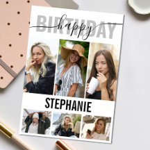 Elegant Happy Birthday Photo | Collage Greeting