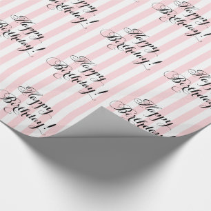 Elegant Happy Birthday Wrapping Paper