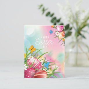 Elegant Happy Easter Day Holiday Card