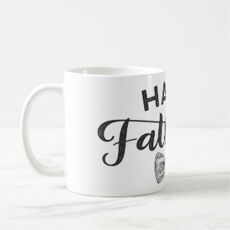 Elegant Happy Father's Day Typography with Bow Tie Coffee Mug