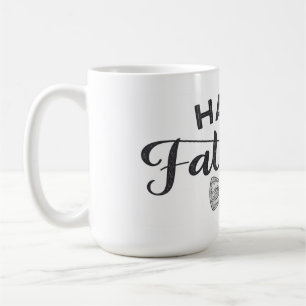 Elegant Happy Father's Day Typography with Bow Tie Coffee Mug