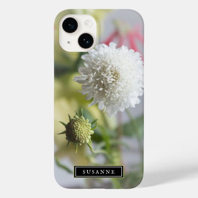 Elegant Happy Flowers iPhone Case (Back)