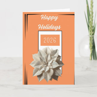 “Elegant Happy Holidays 2026 Card – Modern Minimal