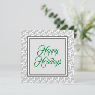 Elegant "Happy Holidays" Greeting Card