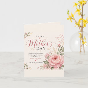 Elegant Happy Mother’s Day– Thank You Mum Card