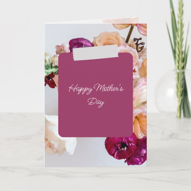 Elegant Happy Mother's Day Card (Front)