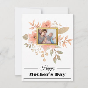 Elegant Happy Mothers Day Floral Card