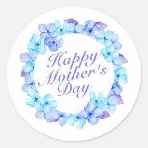 Elegant Happy Mother's Day Floral   Sticker Seal