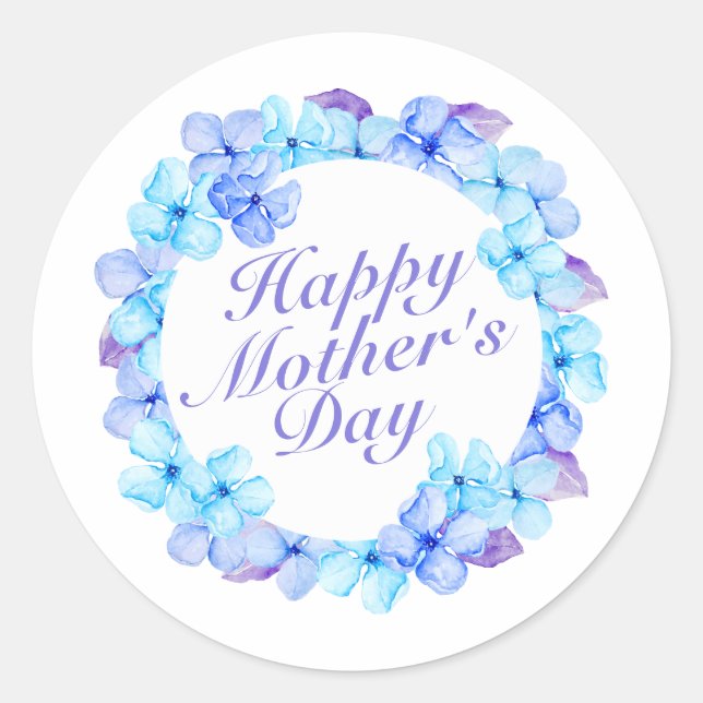 Elegant Happy Mother's Day Floral | Sticker Seal (Front)