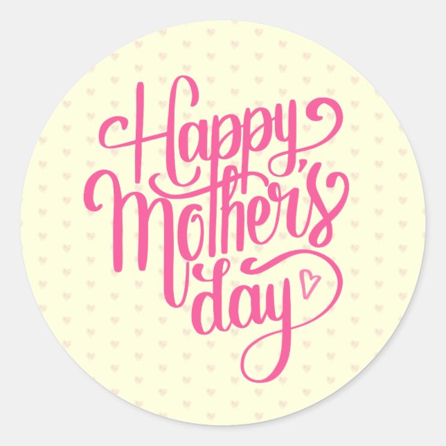 Elegant Happy Mother's Day | Sticker (Front)