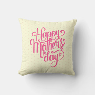 Elegant Happy Mother's Day   Throw Pillow