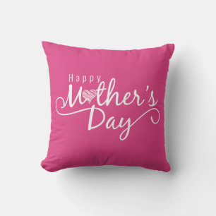 Elegant Happy Mother's Day   Throw Pillow