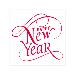 Elegant Happy New Year Self-inking Stamp