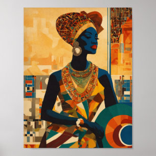 Elegant Harlem Renaissance Sophisticated Lady Poster