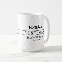 Elegant Harlequin Personalised Best Man Wedding