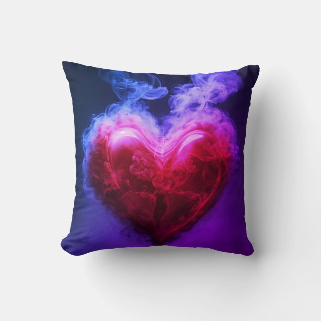 Elegant Harmony: Black and Red a crane chinnese Cushion (Front)